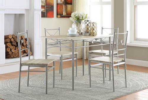 coaster-dinettes-breakfast-nooks-kitchen-dining-Anna-Fontana-5-piece-Rectangular-Dining-Set-Brushed-Silver
