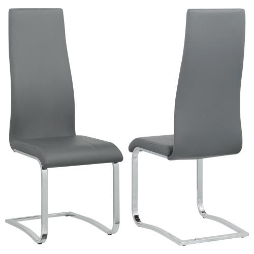 coaster-bedroom-Montclair-Upholstered-High-Back-Side-Chairs-Grey-and-Chrome-(Set-of-4)