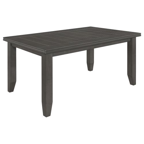 coaster-dining-tables-kitchen-dining-Dalila-Rectangular-Plank-Top-Dining-Table-Dark-Grey-hover