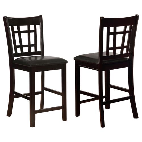 coaster-bar-stools-chairs-kitchen-dining-Lavon-Upholstered-Counter-Height-Stools-Black-and-Espresso-(Set-of-2)