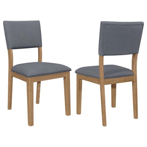 coaster-kitchen-dining-Sharon-Open-Back-Padded-Upholstered-Dining-Side-Chair-Blue-and-Brown-(Set-of-2)