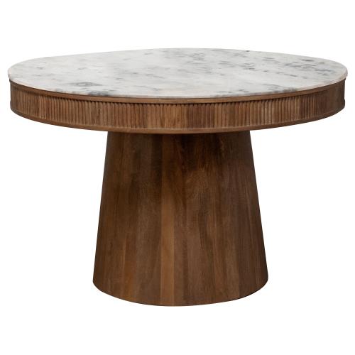 coaster-kitchen-dining-Ortega-Round-Marble-Top-Solid-Base-Dining-Table-White-and-Natural-hover