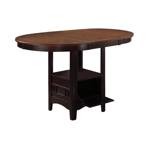 coaster-bar-tables-kitchen-dining-Lavon-Oval-Counter-Height-Table-Light-Chestnut-and-Espresso