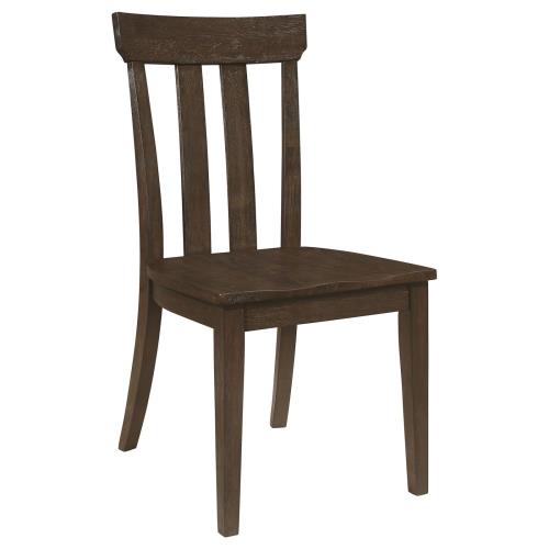 coaster-kitchen-dining-Reynolds-Slat-Back-Dining-Side-Chair-Brown-Oak-(Set-of-2)-hover