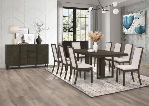 coaster-kitchen-dining-Kelly-9-piece-Rectangular-Dining-Table-Set-Beige-and-Dark-Grey