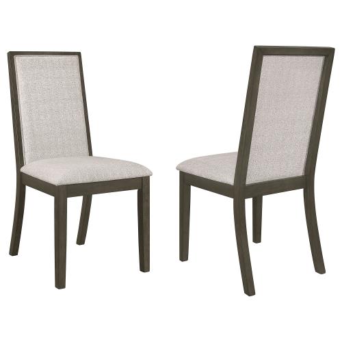 coaster-kitchen-dining-Kelly-Upholstered-Solid-Back-Dining-Side-Chair-Beige-and-Dark-Grey-(Set-of-2)