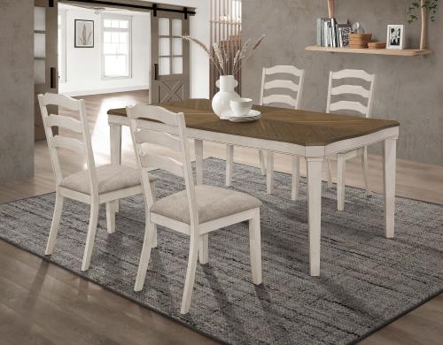 coaster-kitchen-dining-Ronnie-Starburst-Dining-Table-Nutmeg-and-Rustic-Cream