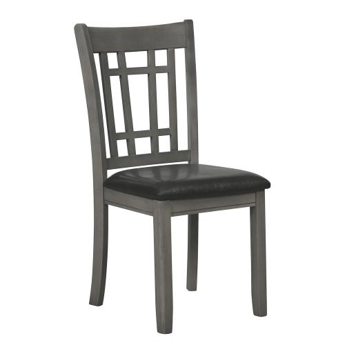 coaster-dining-chairs-benches-kitchen-dining-Lavon-Padded-Dining-Side-Chairs-Medium-Grey-and-Black-(Set-of-2)-hover
