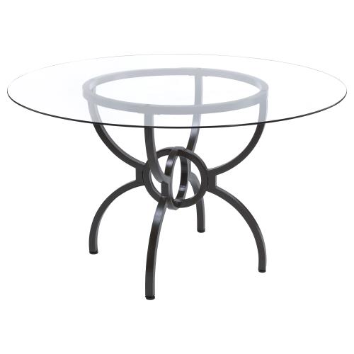 coaster-dining-room-sets-kitchen-dining-Aviano-5-piece-Dining-Set-Gunmetal-and-Matte-Black-hover