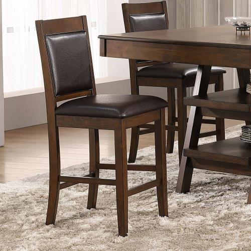 coaster-kitchen-dining-Dewey-Upholstered-Counter-Height-Chairs-with-Footrest-(Set-of-2)-Brown-and-Walnut-hover