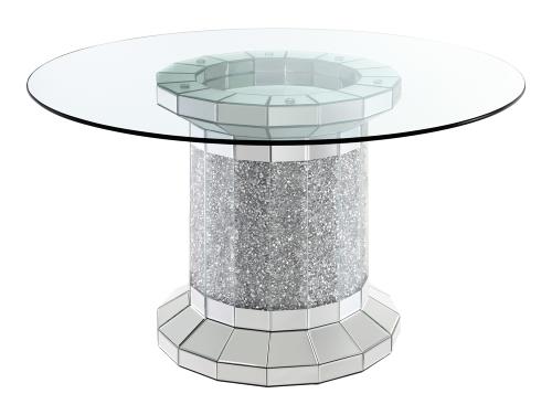 coaster-dining-tables-kitchen-dining-Ellie-Cylinder-Pedestal-Glass-Top-Dining-Table-Mirror-hover