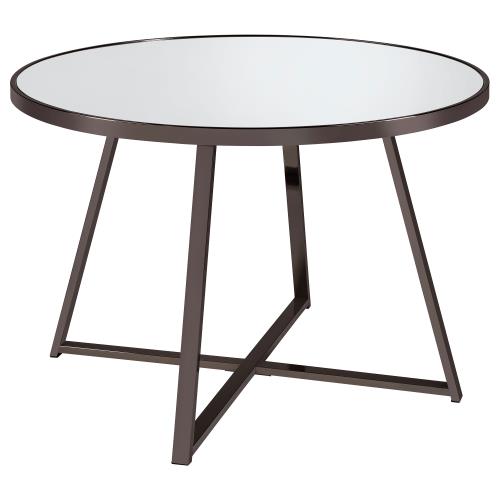 coaster-kitchen-dining-Jillian-Round-Dining-Table-with-Tempered-Mirror-Top-Black-Nickel-hover