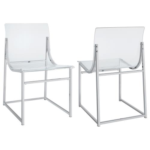 coaster-kitchen-dining-Adino-Acrylic-Dining-Side-Chair-Clear-and-Chrome-(Set-of-2)