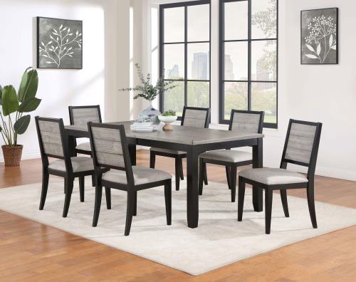 coaster-kitchen-dining-Elodie-7-piece-Dining-Table-Set-with-Extension-Leaf-Grey-and-Black