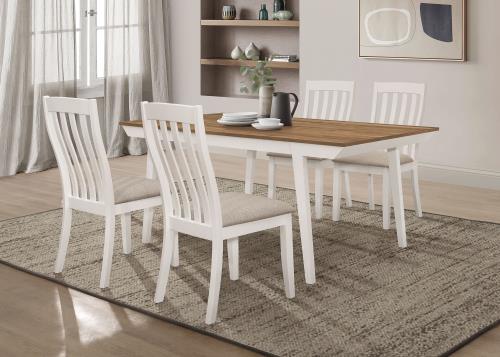 coaster-kitchen-dining-Nogales-5-piece-Rectangular-Dining-Table-Set-Natural-Acacia-and-Off-White
