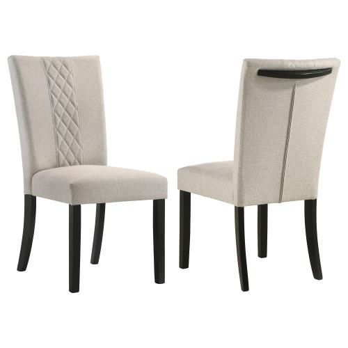 coaster-kitchen-dining-Malia-Upholstered-Solid-Back-Dining-Side-Chair-Beige-and-Black-(Set-of-2)