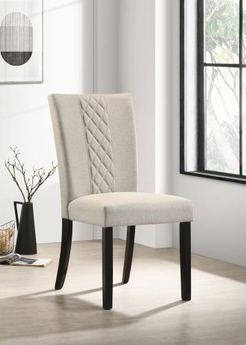 coaster-kitchen-dining-Malia-Upholstered-Solid-Back-Dining-Side-Chair-Beige-and-Black-(Set-of-2)-hover