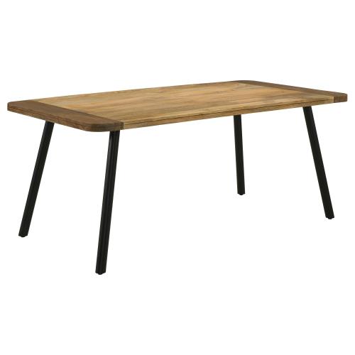 coaster-kitchen-dining-Maverick-Rectangular-Tapered-Legs-Dining-Table-Natural-Mango-and-Black-hover