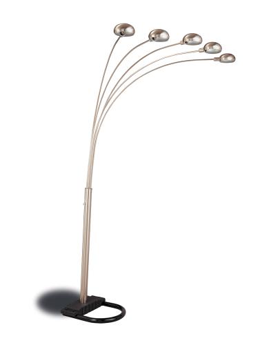 coaster-bedroom-Kayd-5-light-Floor-Lamp-with-Curvy-Dome-Shades-Chrome-and-Black