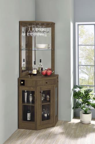coaster-bedroom-Alviso-Corner-Bar-Cabinet-with-Stemware-Rack-Rustic-Oak