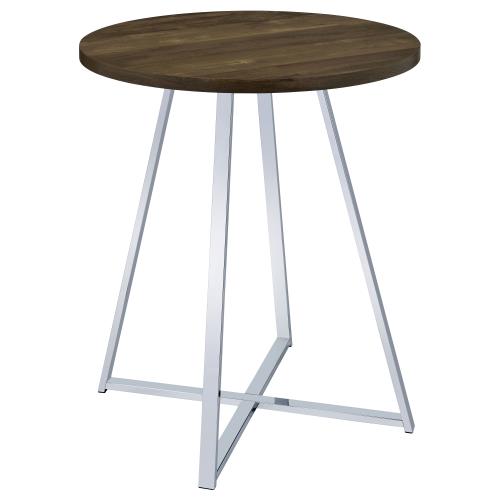 coaster-bar-tables-kitchen-dining-Burkhart-Sled-Base-Round-Bar-Table-Brown-Oak-and-Chrome-hover