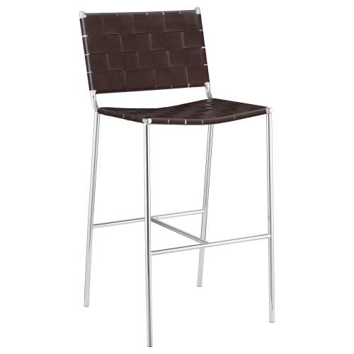 coaster-kitchen-dining-Adelaide-Upholstered-Bar-Stool-with-Open-Back-Brown-and-Chrome-hover