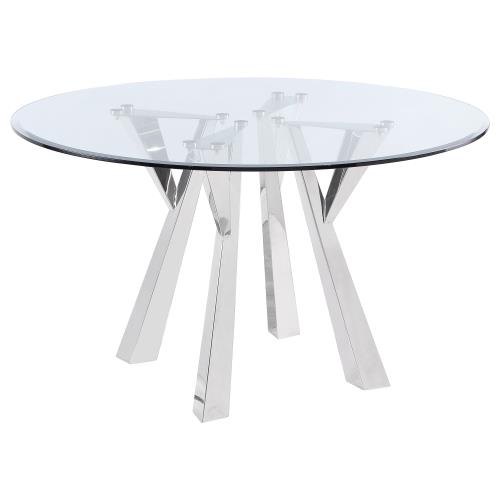 coaster-kitchen-dining-Alaia-Round-Glass-Top-Dining-Table-Clear-and-Chrome-hover