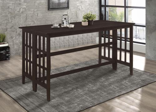 coaster-kitchen-dining-Gabriel-Extendable-Rectangular-Counter-Height-Table-Cappuccino