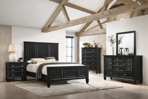 coaster-beds-bedroom-Sandy-Beach-Eastern-King-Panel-Bed-with-High-Headboard-Black