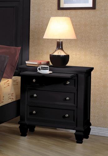 coaster-bedroom-Sandy-Beach-3-drawer-Nightstand-Black