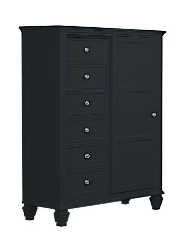 coaster-chests-bedroom-Sandy-Beach-Door-Chest-with-Concealed-Storage-Black-hover