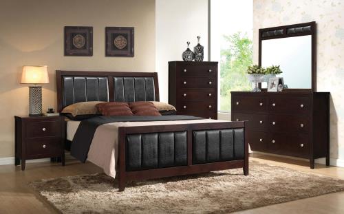 coaster-beds-bedroom-Carlton-Eastern-King-Upholstered-Bed-Cappuccino-and-Black