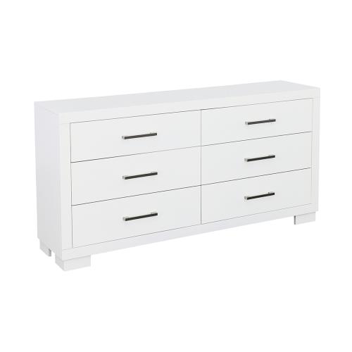 coaster-bedroom-Jessica-6-drawer-Dresser-White-hover