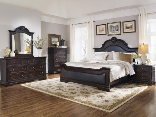 coaster-beds-bedroom-Cambridge-Queen-Panel-Bed-Cappuccino-and-Brown