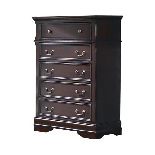 coaster-chests-bedroom-Cambridge-5-drawer-Rectangular-Chest-Cappuccino