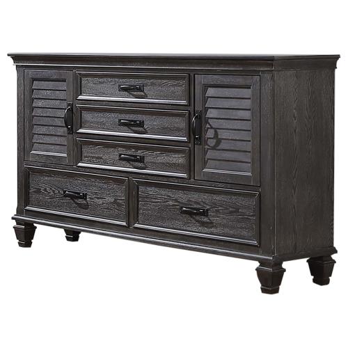 coaster-bedroom-Franco-5-drawer-Dresser-Weathered-Sage