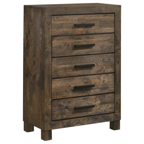 coaster-chests-bedroom-Woodmont-5-drawer-Chest-Rustic-Golden-Brown-hover