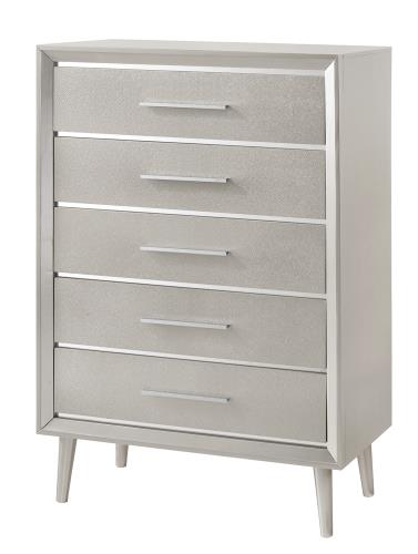 coaster-chests-bedroom-Ramon-5-drawer-Chest-Metallic-Sterling