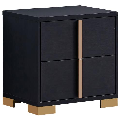 coaster-bedroom-Marceline-2-drawer-Nightstand-Black-hover