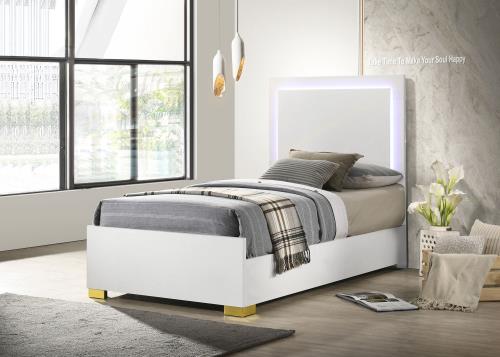 coaster-kids-bedroom-Marceline-Twin-Bed-with-LED-Headboard-White