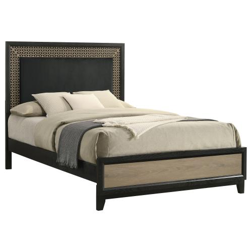 coaster-bedroom-Valencia-Eastern-King-Bed-Light-Brown-and-Black-3