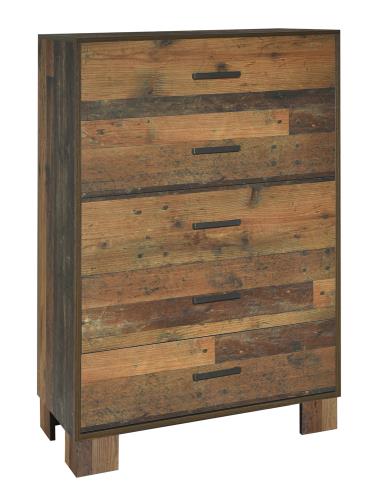 coaster-chests-bedroom-Sidney-5-drawer-Chest-Rustic-Pine