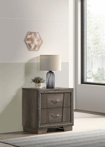 coaster-bedroom-Janine-2-drawer-Nightstand-Grey