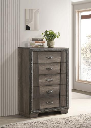coaster-bedroom-Janine-5-drawer-Chest-Grey