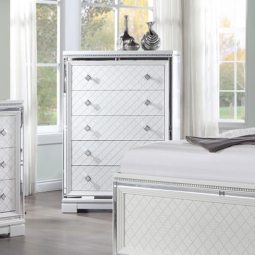 coaster-bedroom-Eleanor-Rectangular-5-drawer-Chest-White