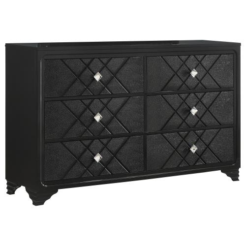 coaster-bedroom-Penelope-6-drawer-Dresser-Black-hover