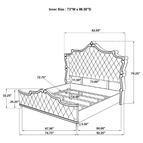 coaster-bedroom-Antonella-Upholstered-Tufted-California-King-Bed-Grey-8