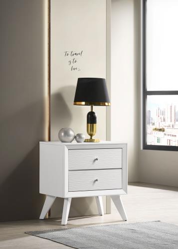 coaster-bedroom-Janelle-2-drawer-Nightstand-White