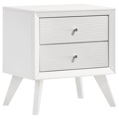 coaster-bedroom-Janelle-2-drawer-Nightstand-White-hover