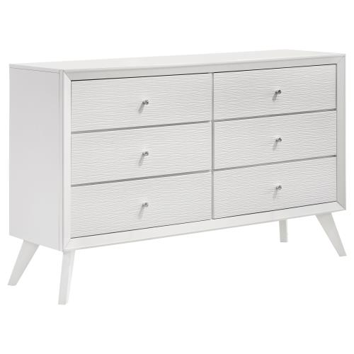 coaster-bedroom-Janelle-6-drawer-Dresser-White-hover